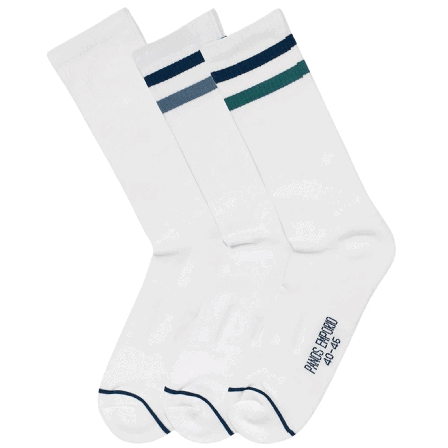 Panos Emporio 3PK Casper Tech Tennis Stripe/White/Stripe