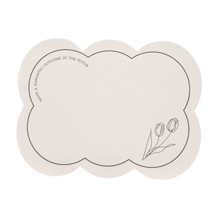 Kaffemaskine Måtte med Tulipanmønster Absorberende Hurtigtørrende Varmebestandig Bordpladebeskytter 40x60cm 15.7x23.6in