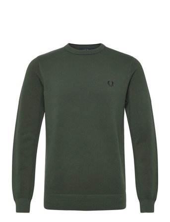 Fred Perry Pique Stitch Jumper - Khaki green - XXL
