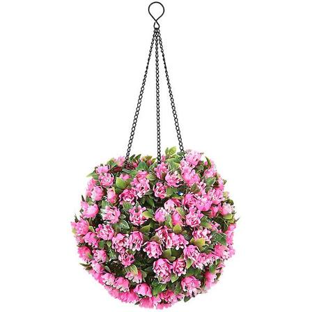 Ulkoilma keinotekoiset kasvit Teko-riipuskasvit Tekokasvit Koristeet Keinotekoiset kukat Ruusut Pöydät F Pink 22X22CM