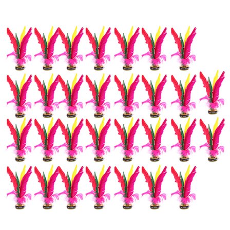 30 stk Kick Fjerball Fargerik Kinesisk Jianzi for Fotsports Utendørs Treningsspill