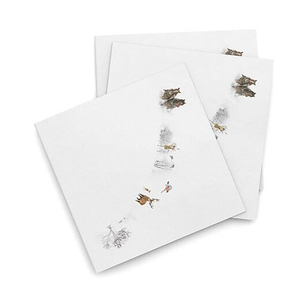 WIK & WALSØE SERVIETT 40X40CM JULEMORGEN STORY