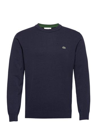 Sweaters Strikkegenser M. Rund Krage Blå Lacoste