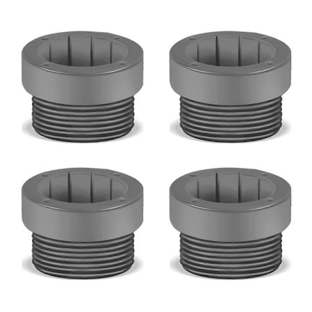 4 stk. Pool Parasol Stabilisator Adapter Gevind Adapter Bøsninger Pool Parasol Stabil Adapter Parasol
