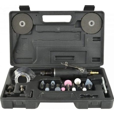 Geko Slipmaskin PNEUMATISKT SANDPAPPER 75MM MED TILLBEHÖR(10) G03142