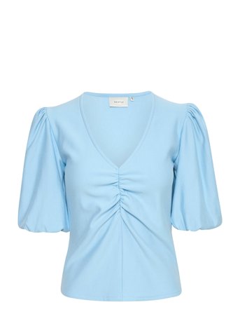 Rifagz Ss Balloon Blouse Blue Gestuz