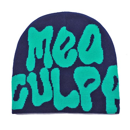 Tykk Varm Ørevarmende Hue Mænd Vinter Populær Bogstavtrykt Ride Strikket Hue