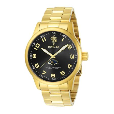Invicta Watches, Sea Base 23825 Quartz Herenhorloge - 44mm Geel, Heren, Maat:ONE Size