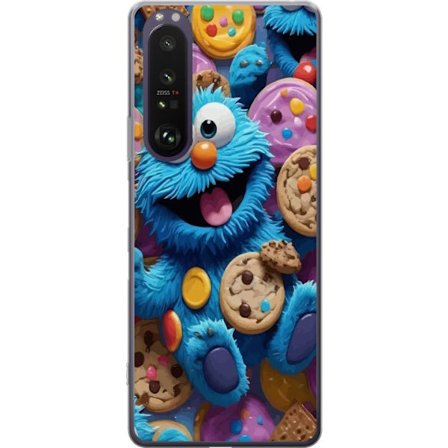 Kompatibelt Mobilskal till Sony Sony Xperia 1 III Kakmonster med färgglada kakor i gullig illustration