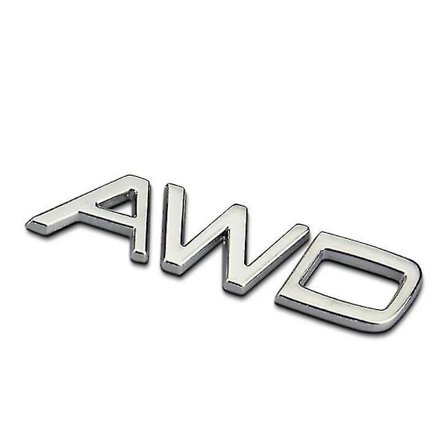 3D Metallinen Hopeinen Logo Awd T5 T6 -embleemitarra Volvo Awd T5 T6 -malleille