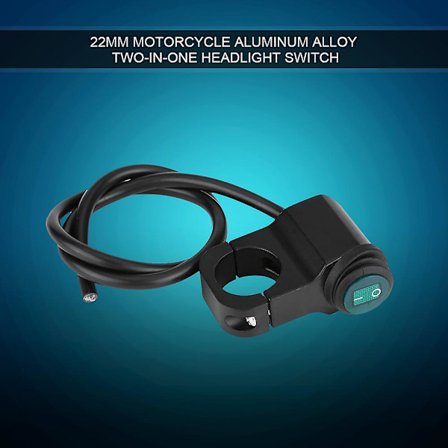 Motorcykel Tænd/Sluk Kontakt, 22mm Styrkontakt, Motorcykel Forlygtekontakt, Tågelys Kontakt, Motorcykel Kontakt