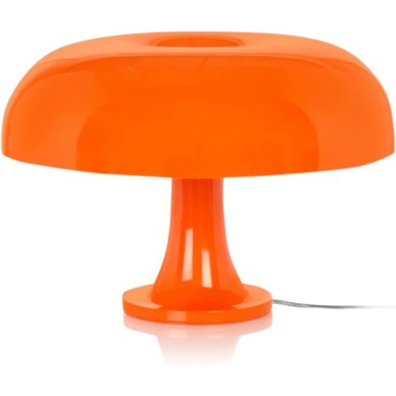 Orange Svampe Lampe til Rum Æstetisk Moderne Belysning til Soveværelse | Cool Retro Stueindretning (Orange)