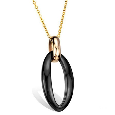 TUNGSTEN GULD OVAL keramik halsband