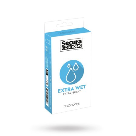 Secura: Extra Wet 12 pcs Condoms - Erotik Vuxen: Kondomer