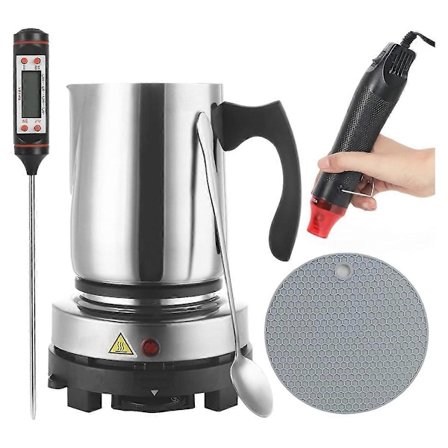 Ljustillverkningssats, För Nybörjare, 900ml Hällpip, Värme, Termometer, Ljustillverkning