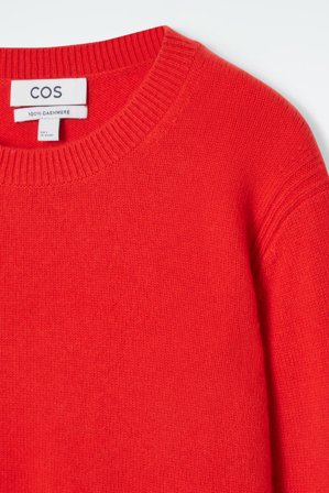 COS Women's Maglione In Cashmere in Rosso