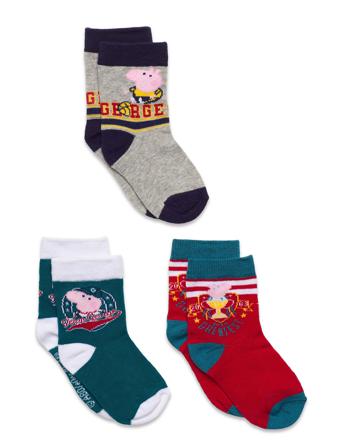 3 Pack Socks Patterned Peppa Pig