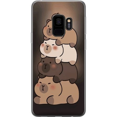 Kompatibelt Mobildeksel til Samsung Galaxy S9 Capybara Kawaii Søt Dyr Figur