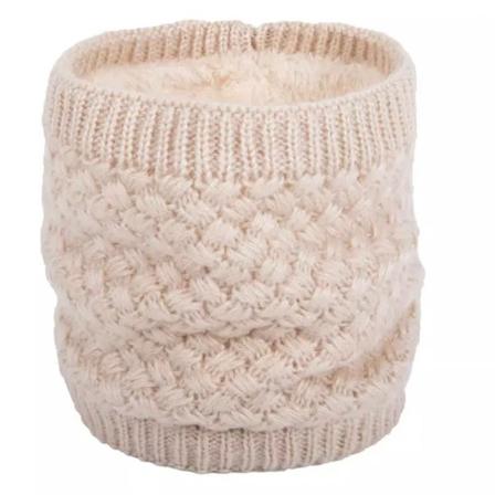 Komfortabelt stilig varmt ringskjerf Beige