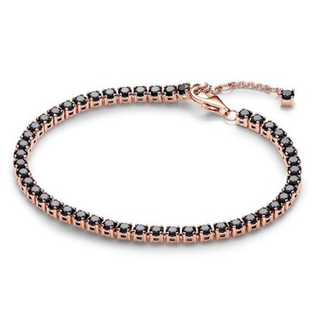 Armband - Dam - 581469C02-18 - 18 cm - Roséguld - Kristall - Karbinhake