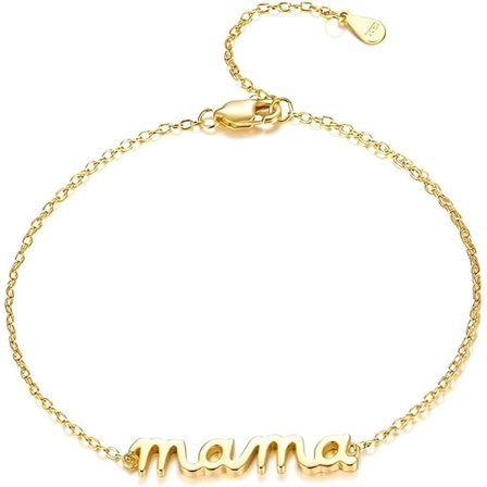 Gaver til mødre, personlig mammaarmbånd, bursdagsgaver til kvinner, justerbart allergivennlig mammaarmbånd for bestemor (mamma