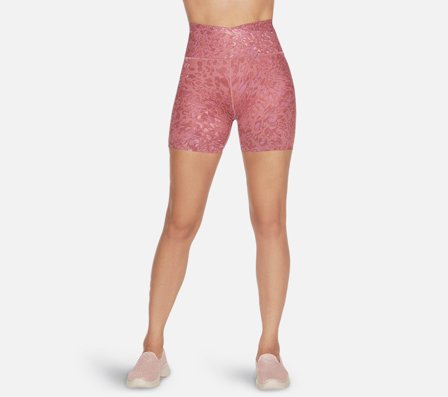 Skechers, GO SCULPT Leopard 6" Bike Short, XS, Lilla, Dame