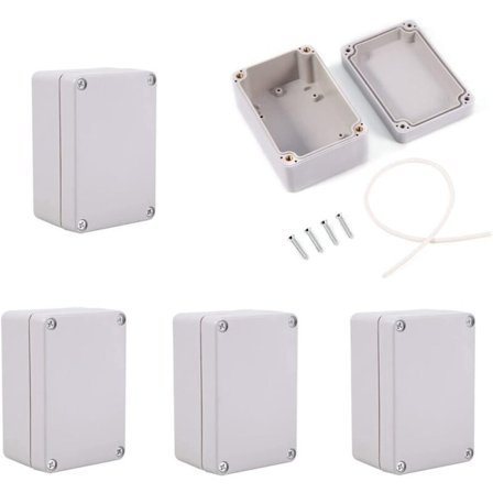 5 stk. Vanntett koblingsboks Kabeltilkobling Strømforsyningskapsling Deksel (100 x 68 x 50 mm)