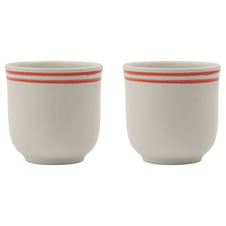 Nicolas vahé Bistro mugg 30 cl 2-pack, röd/vit