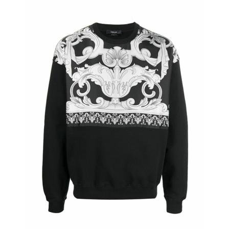 Versace, Sweatshirt Czarny, Mężczyzna, Rozmiar: M