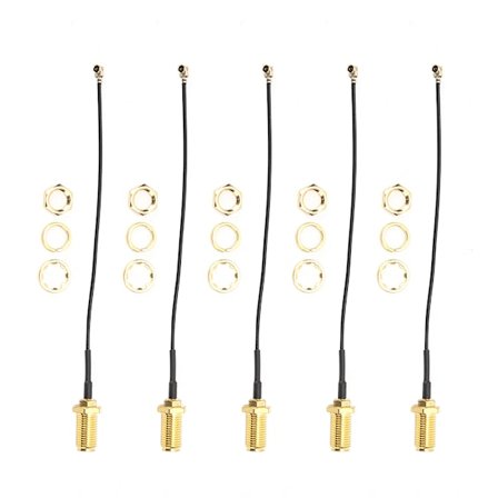 SMA til uFL/u.FL/IPEX/IPEX RF hunn adapter tilkoblingskabel messing Walkie-Talkie antenne 10cm