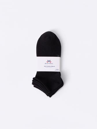 MATCH - 3 pk ankelsokker - Jean Paul - Str. 40-45 - Herre - Pysjamas & Undertøy - Svart - 78% Bomull, 20% Polyester - resirkulert, 2% elastan