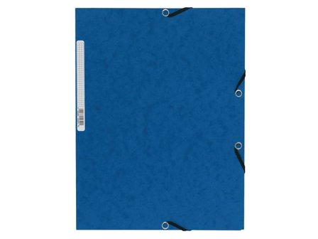 Exacompta Gummibandsmapp 3-klaff Nature Future A4, 250 ark, 400 g/m², presspan, blå - Lyreco - Kontorsmaterial - Mappar och plastfickor - 