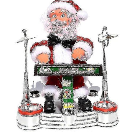 Musikalsk Legetøj Julemand Elektrisk Syngende Dukke Julepynt Julemandsdekorationer Julesokker