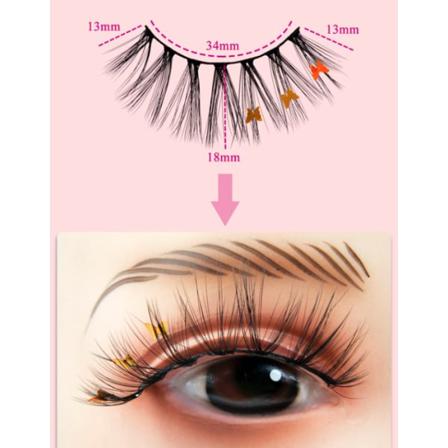 Fjärilar Eyeliner Design Ögonfransar Nyhet! - Välj Antal Par
