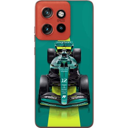 Yhteensopiva Puhelinkuori Motorola Motorola Edge 50 Neo Aston Martinin Formula 1 -auto vihreässä kilpailumuotoilussa, jossa on moderni studiosentunt