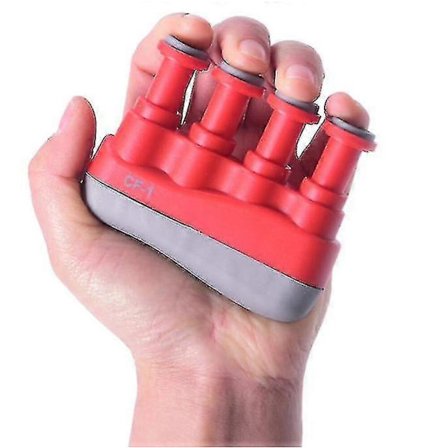 Jx Hand Grip Strengthener Hand Grip Trainer Finger Exerciser Finger Gripper Hand Exerciser Grip Strength Device (1 st, Röd)
