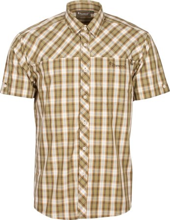 Pinewood Men's Cliff Shirt Men short-sleeved shirts Beige L