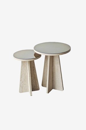 Hanah Home - Sidebordsett Luna - Beige - Småbord - Fra Homeroom