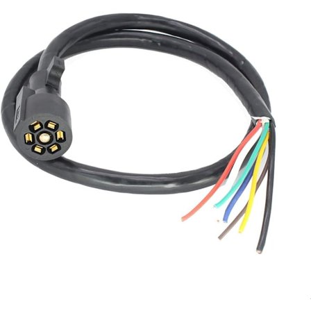 2025 Senaste Modell 7-vägs släpvagnskontakt Inline Ljuskabel 1,2 Meter Kraftig 7-stifts kabelanslutning (1,2 Meter) 1,2 Meter