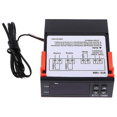 Digital 220v Stc-1000 Temperaturkontroller Termostat Regulator+sensor Shytmv