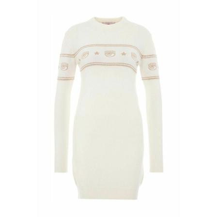 Chiara Ferragni Collection Klänning vit, Dam, Dam, Storlek: M