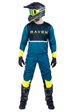Tenue Cross Raven RV-Two Turquoise-Bleu Marine-HiVis