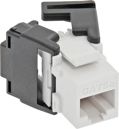 Eurolan 16B-U5-05WT Keystoneuttak RJ45, Cat 5E UTP, Eurolan, Datamaskin & surfing