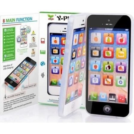 Børns smartphone legetøjstelefon Smart skærm læringsspil fortælling musik Genopladelig engelsk version