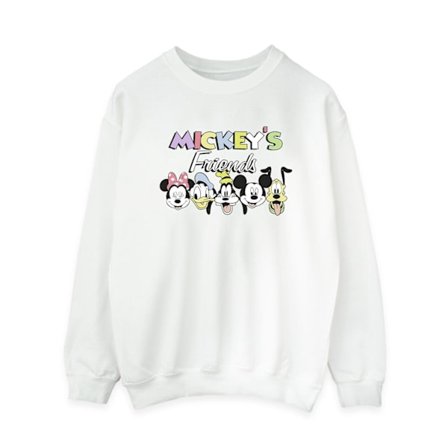 Disney Dam/Dam Mickey Mouse Och Vänner Ansikten Sweatshirt