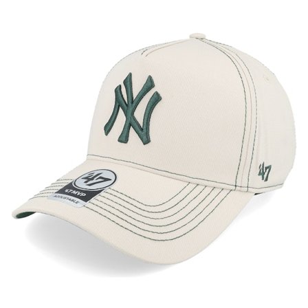 47 Brand - Beis adjustable Gorra - New York Yankees MLB Stitch 47 Mvp Dt Bone A-Frame Adjustable @ Hatstore