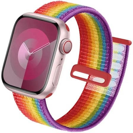 Sportrem för Apple Watch Band 44 mm 40 mm 49 mm 45 mm 41 mm 42 mm 38 mm Nylon Correa iwatch ultra 2 Series 9 8 se 7 6 5 4 3