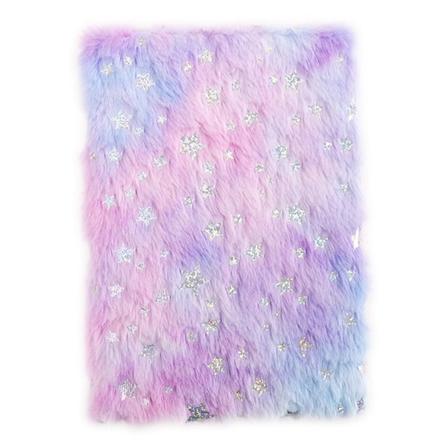 Plush Fiskeskall Notatboksett - Glitter Dagbok for Barn Blinkende