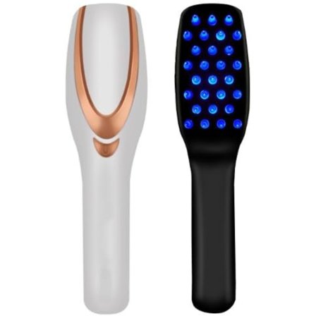 Elektrisk hovedbundsmassager - Nærer hovedbunden, afslapper muskler, trådløs og bærbar, bløde gummifordele - Hår massagekam til sundere hår