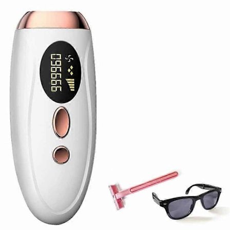 Vit Permanent Hårborttagning på 8 Veckor Bärbar Enhet
